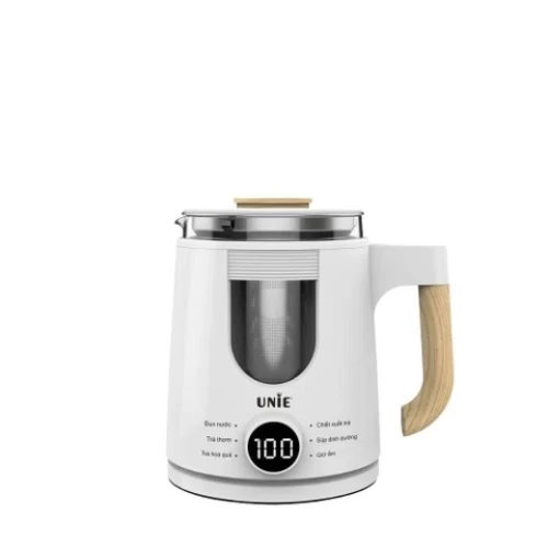 Ấm siêu tốc đa năng 6in1 UNIE UEK1081W màn hình hiển thị điện tử, chất liệu thủy tinh bền bỉ - UNIE - Giá 699,000₫ - Chính hãng tại Điện máy HTC