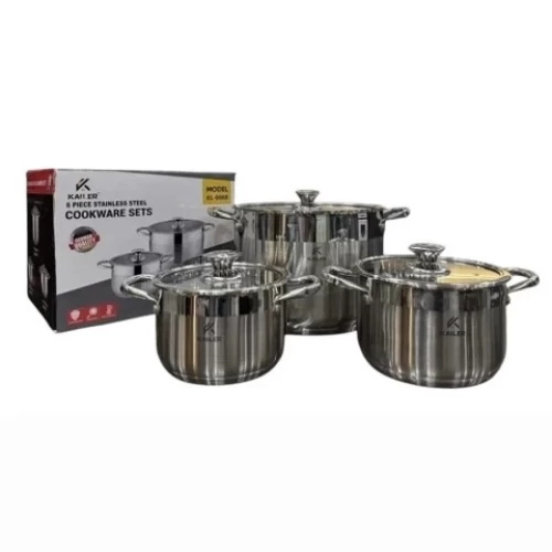 Bộ Nồi Inox 3 Món Kailer KL-6668 - KAILER - Giá 1,150,000₫ - Chính hãng tại Điện máy HTC