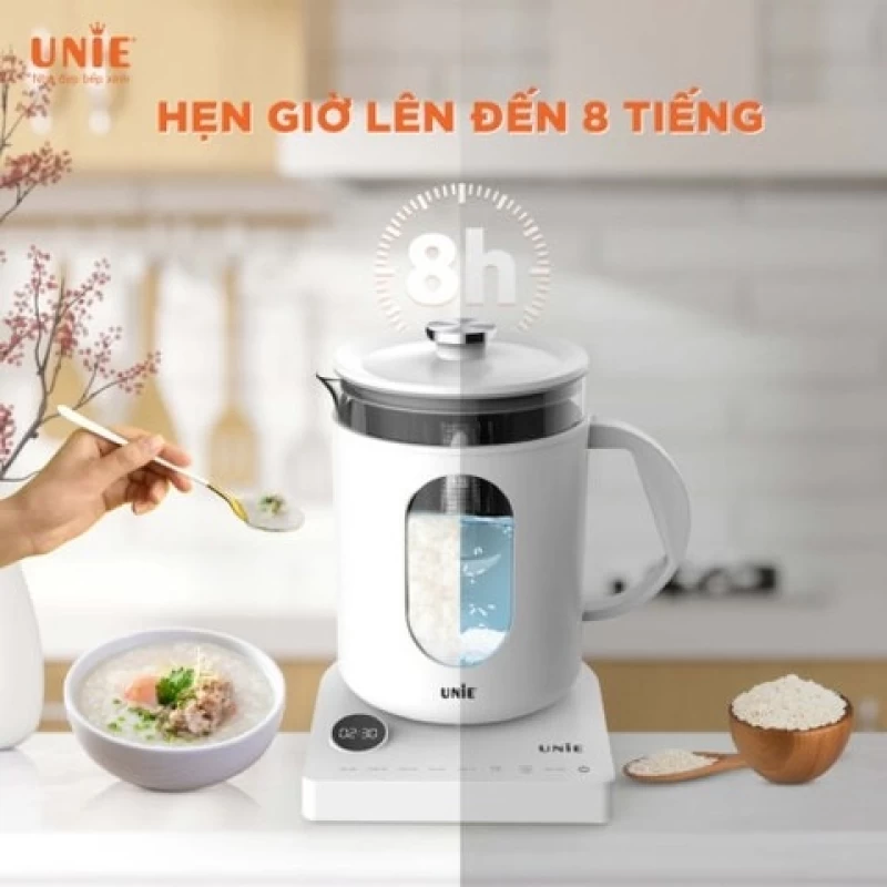 Ấm siêu tốc cao cấp 6 chức năng UNIE UEK1782W – Hẹn giờ, tùy chỉnh nhiệt độ nước - Hình ảnh 5 UNIE