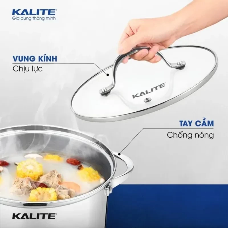 Bộ 3 Nồi Kalite KL352 Inox Đáy Từ 5 Lớp - Hình ảnh 3 KALITE