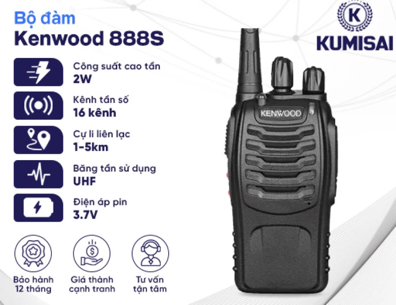 Bộ đàm Kenwood 888S - Hình ảnh 1 KUMISAI