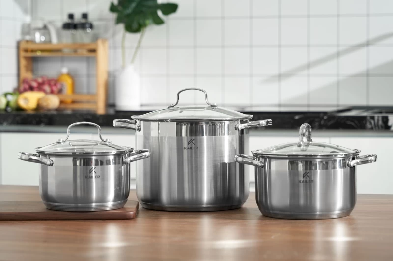 Bộ Nồi Inox 6 Món Kailer KL-6666 - Hình ảnh 5 KAILER