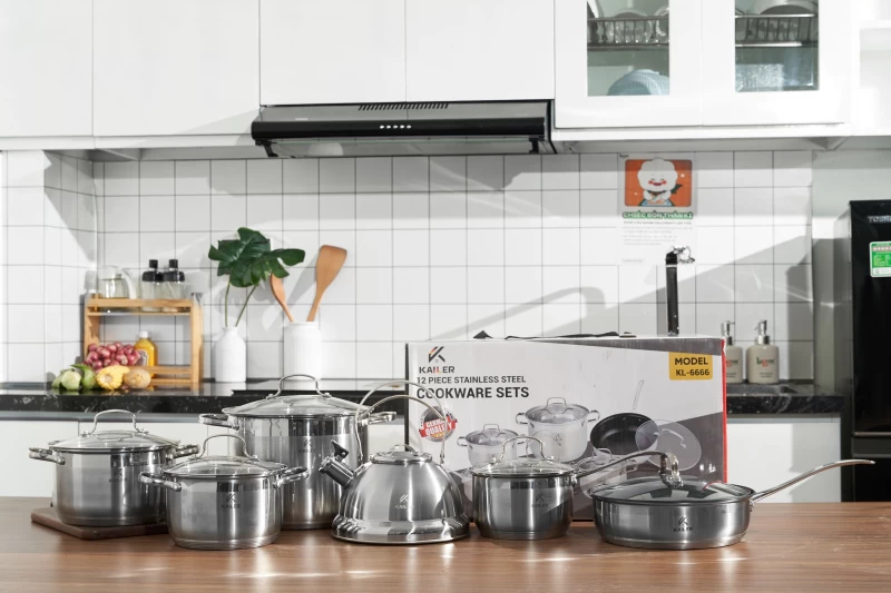 Bộ Nồi Inox 6 Món Kailer KL-6666 - Hình ảnh 3 KAILER
