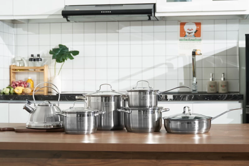Bộ Nồi Inox 6 Món Kailer KL-6666 - Hình ảnh 1 KAILER