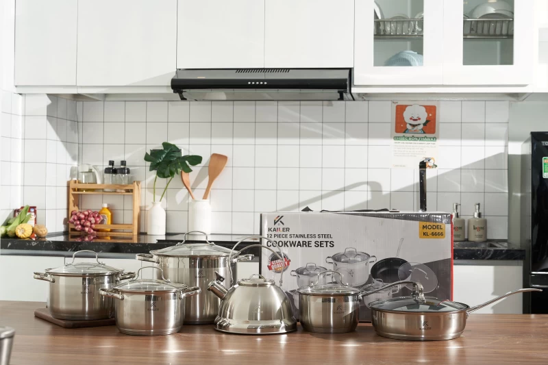 Bộ Nồi Inox 6 Món Kailer KL-6666 - Hình ảnh 4 KAILER
