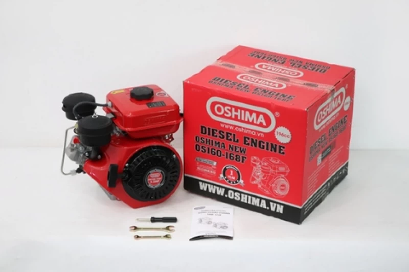 Động cơ nổ OSHIMA New OS160-168F 3.3HP Đỏ (Dầu) - Hình ảnh 11 OSHIMA