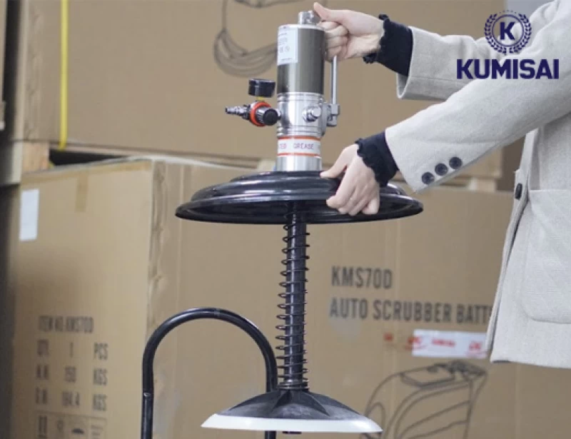 Máy bơm mỡ công nghiệp Kumisai 35L model KMS-35S - Hình ảnh 3 KUMISAI