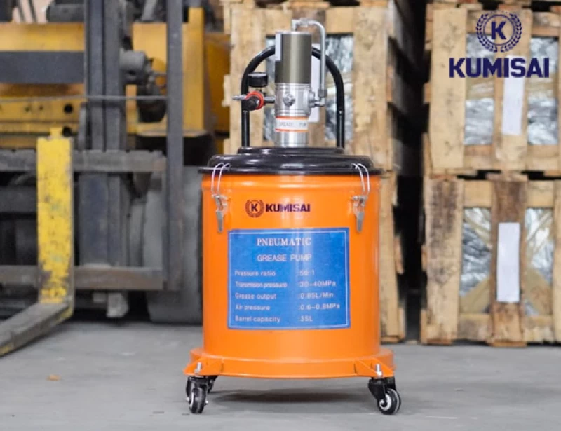 Máy bơm mỡ công nghiệp Kumisai 35L model KMS-35S - Hình ảnh 5 KUMISAI
