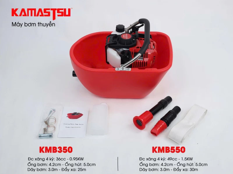 Máy Bơm Thuyền 4 Thì Kamastsu KMB550 - Hình ảnh 3 KAMASTSU