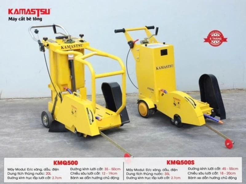 Máy cắt bê tông Kamastsu KMQ500 (Lưỡi cắt 450mm - Ko động cơ) - Hình ảnh 2 KAMASTSU