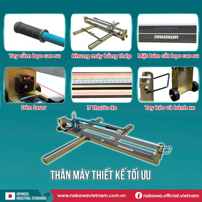Máy Cắt Gạch Bàn Đẩy Tay Nakawa NK-CGB1000 - Hình ảnh 3 NAKAWA