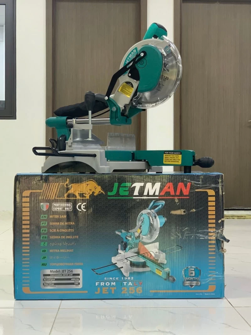 Máy Cắt Nhôm Trượt Chạy Trực Tiếp Jetman 2000W JM-256 - Hình ảnh 1 JETMAN