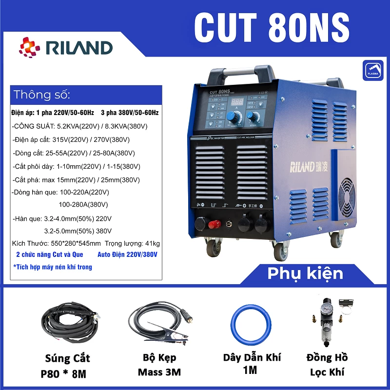 MÁY CẮT PLASMA RILAND CUT 80NS - Hình ảnh 1 RILAND