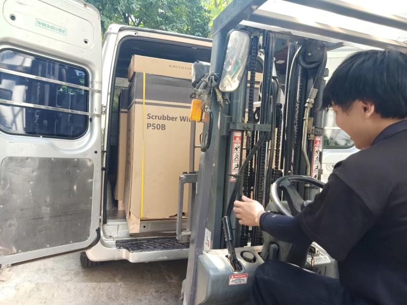 Máy chà sàn công nghiệp liên hợp CLEPRO P50B (Dùng ắc quy) - Hình ảnh 4 CLEPRO