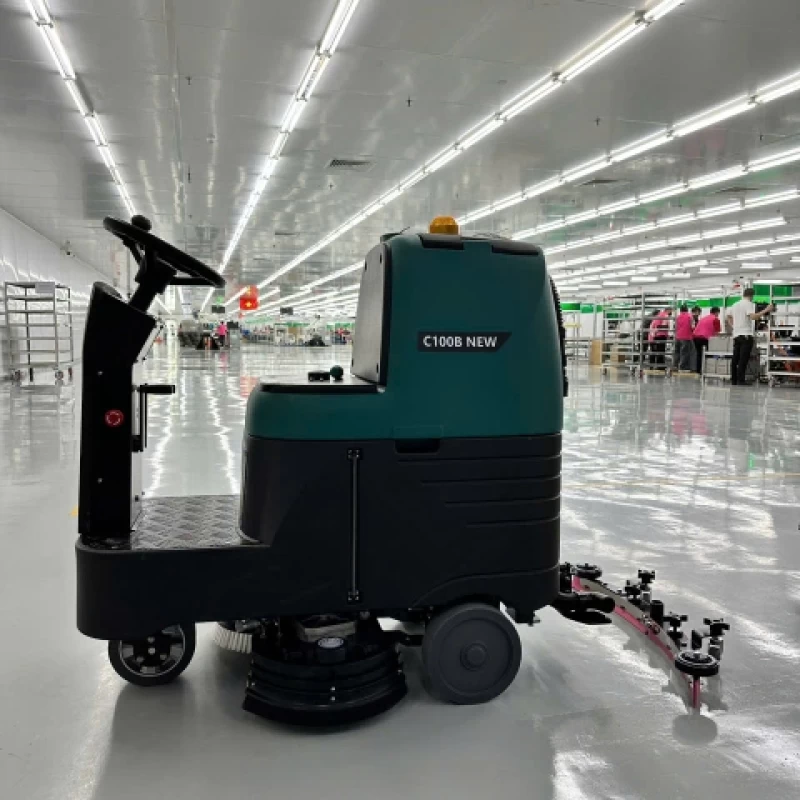 Máy chà sàn công nghiệp ngồi lái CLEPRO C100B New - Hình ảnh 2 CLEPRO
