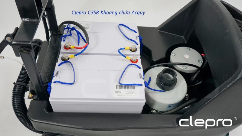 Máy chà sàn liên hợp CLEPRO C35B (Dùng ắc quy) - Hình ảnh 3 CLEPRO