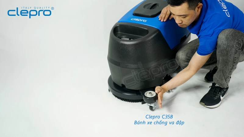 Máy chà sàn liên hợp CLEPRO C35B (Dùng ắc quy) - Hình ảnh 5 CLEPRO