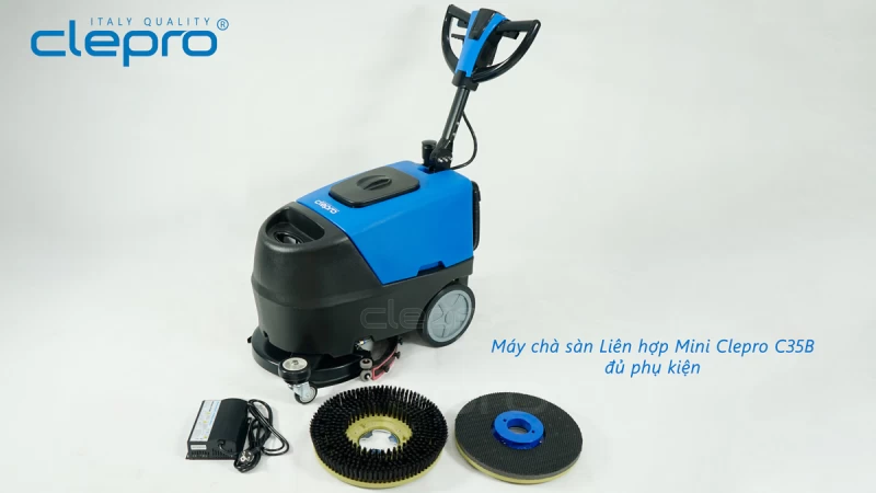 Máy chà sàn liên hợp CLEPRO C35B (Dùng ắc quy) - Hình ảnh 14 CLEPRO