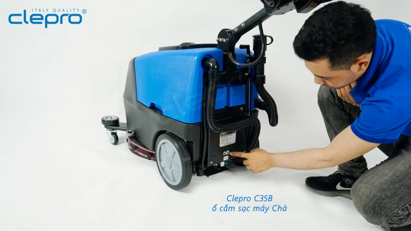 Máy chà sàn liên hợp CLEPRO C35B (Dùng ắc quy) - Hình ảnh 7 CLEPRO