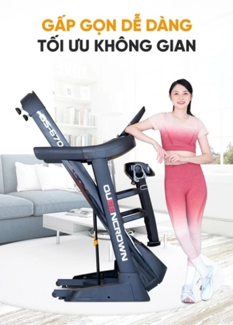 Máy chạy bộ Queen Crown QS670 - Hình ảnh 1 QUEEN CROWN