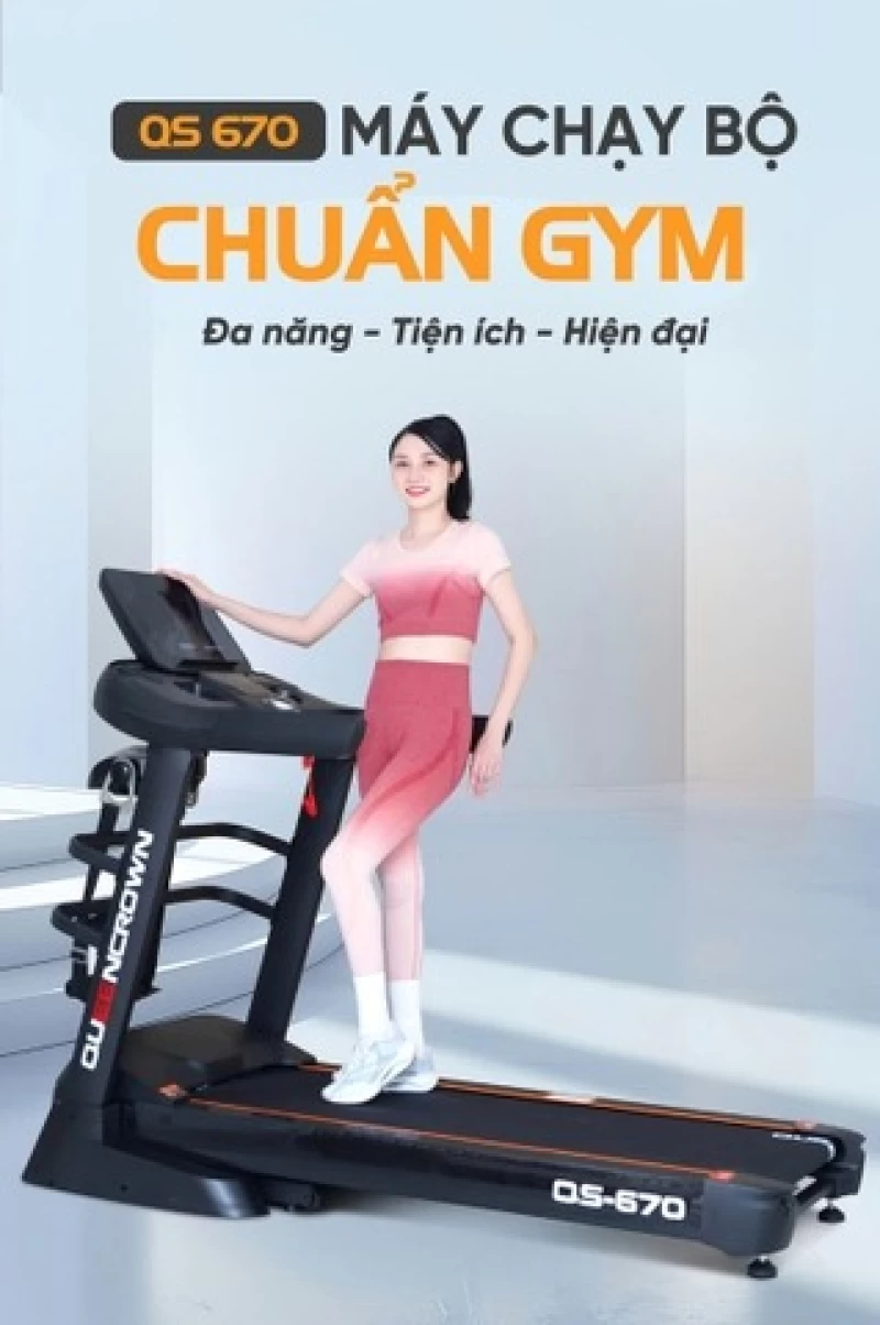 Máy chạy bộ Queen Crown QS670 - Hình ảnh 12 QUEEN CROWN