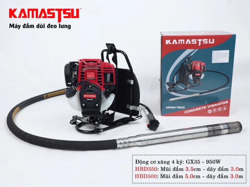 Máy Đầm Dùi Đeo Lưng Kamastsu HBD350 - Hình ảnh 3 KAMASTSU
