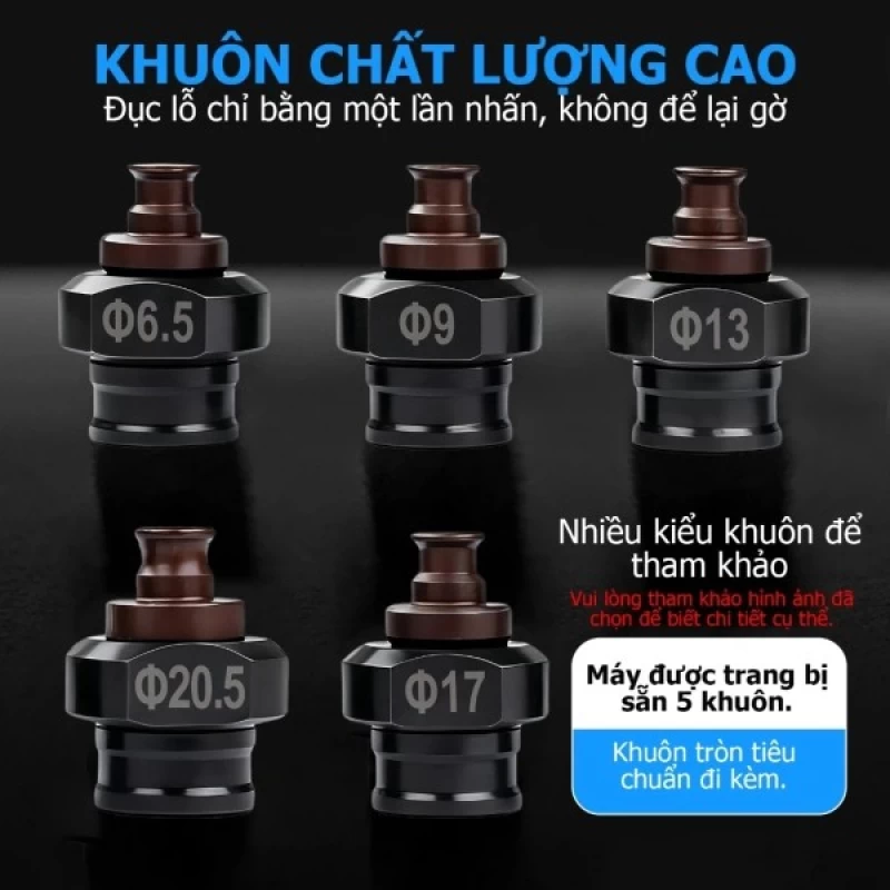 Máy đột thủy lực pin Lithium‑ion 2.200W 20T cầm tay - Đột lỗ thép góc 8mm mạnh mẽ - Hình ảnh 3 NITTO