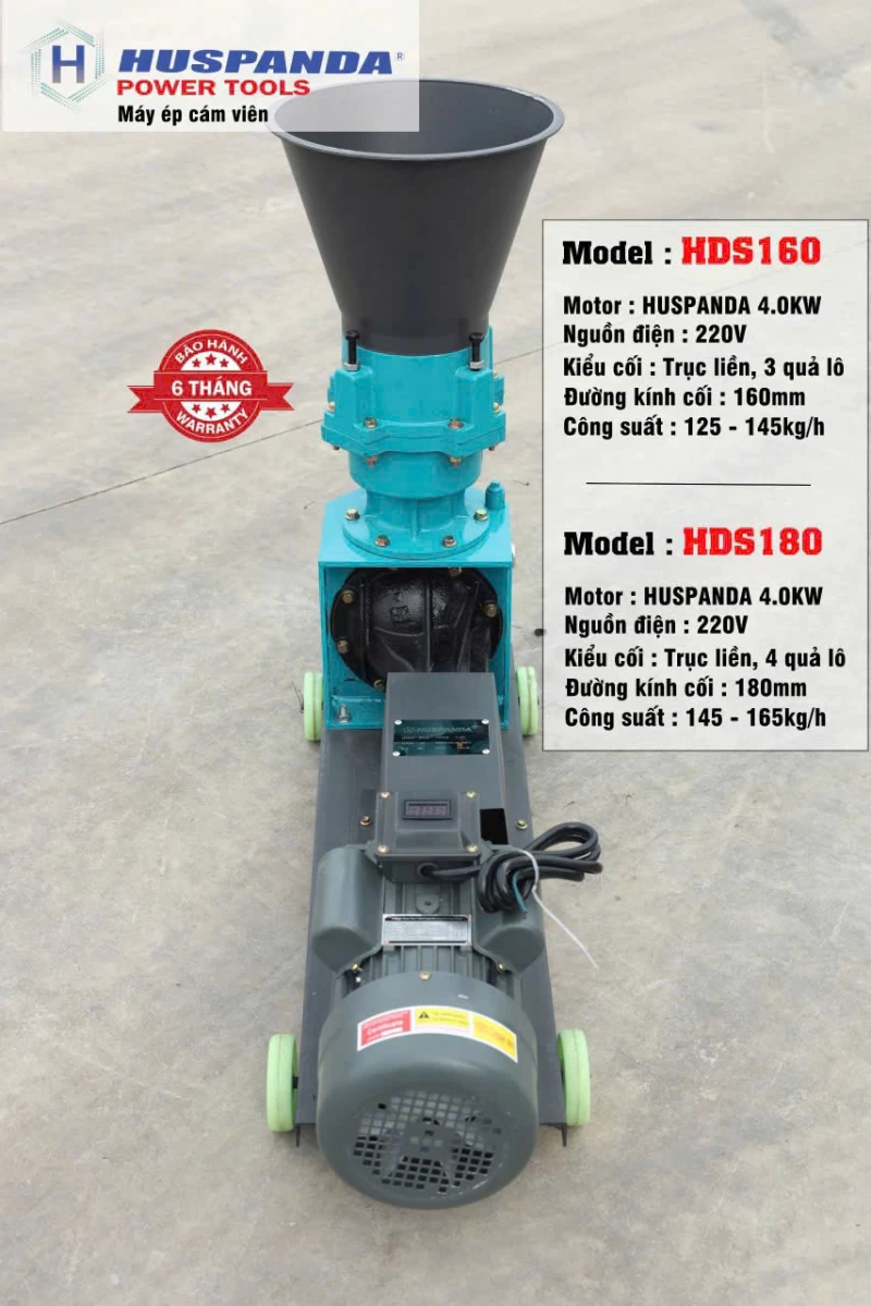 Máy Ép Cám Viên 4Kw Huspanda HDS180 - Hình ảnh 6 HUSPANDA
