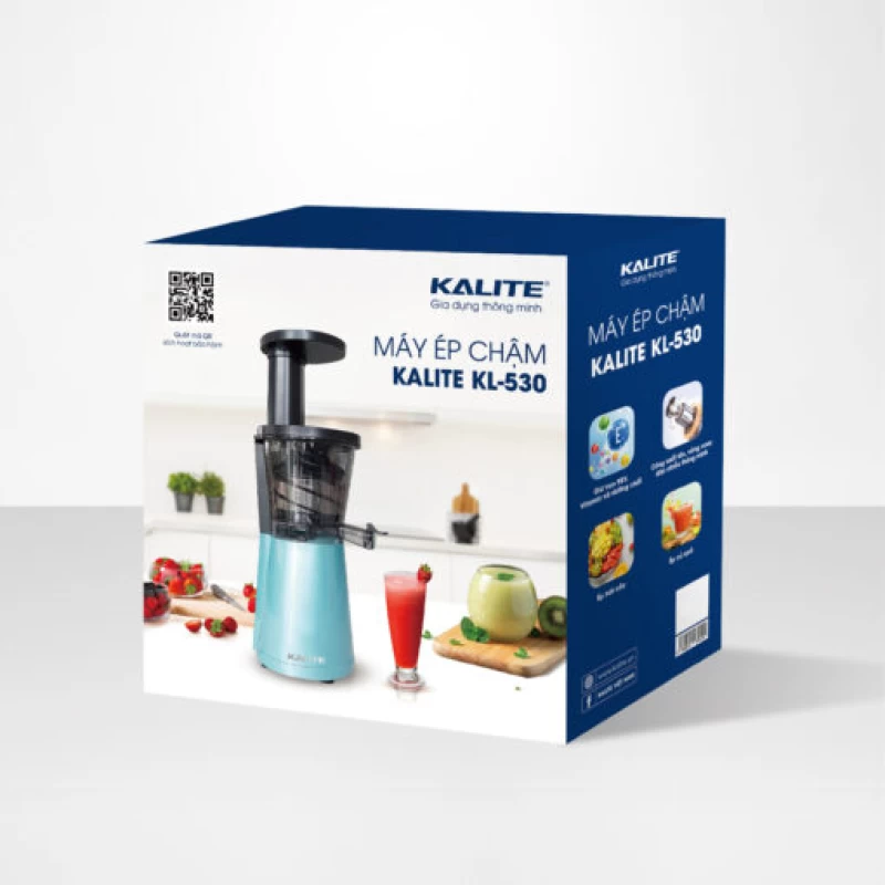 Máy ép chậm KALITE KL-530 nhỏ gọn, kiệt bã, êm ái - Hình ảnh 9 KALITE