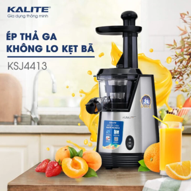 Máy ép chậm KALITE KSJ4413 cao cấp ép kiệt bã không sinh nhiệt - Hình ảnh 2 KALITE