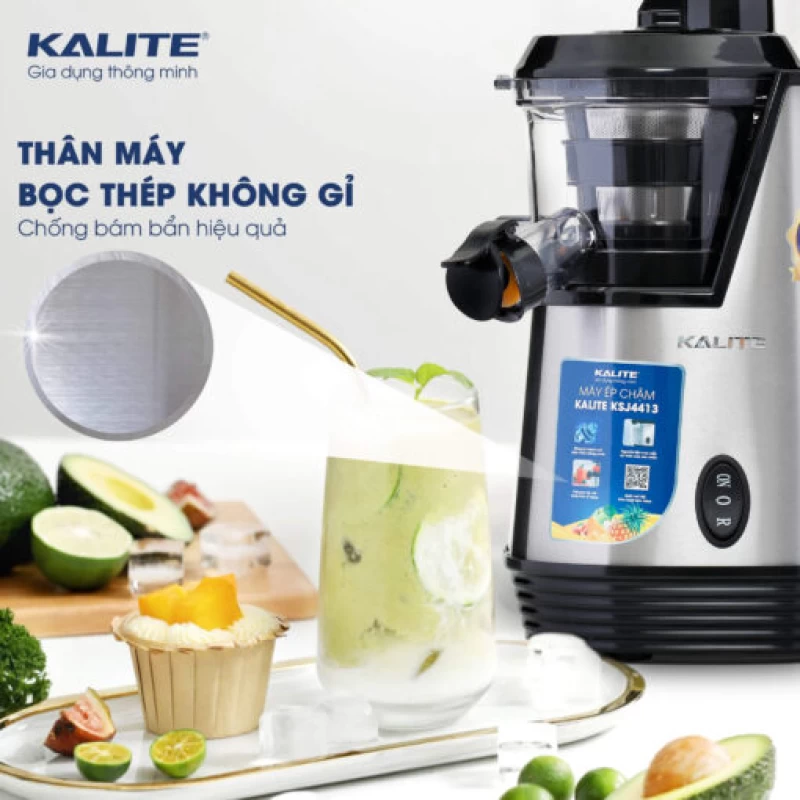 Máy ép chậm KALITE KSJ4413 cao cấp ép kiệt bã không sinh nhiệt - Hình ảnh 10 KALITE