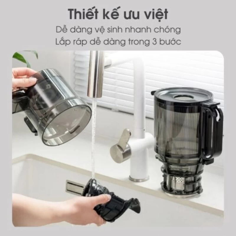 Máy ép chậm KALITE KSJ868 động cơ DC siêu khỏe ép kiệt bã - Hình ảnh 8 KALITE