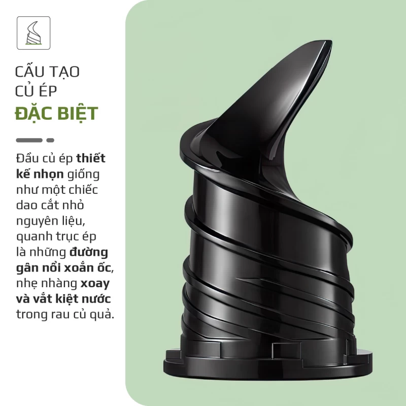 Máy Ép Chậm OLIVO SJ240 - Phiên Bản Giới Hạn Màu Titanium - Khoang Tiếp Lớn - Giải Pháp Hoàn Hảo Cho Việc Ép Kết Hợp Trái Cây, Rau Củ - Hình ảnh 8 OLIVO