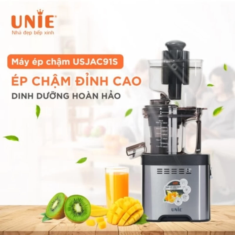 Máy ép chậm UNIE USJAC91S công suất 400W, ống tiếp nguyên liệu 82mm, vận hành êm ái (độ ồn <60dB) - Hình ảnh 6 UNIE