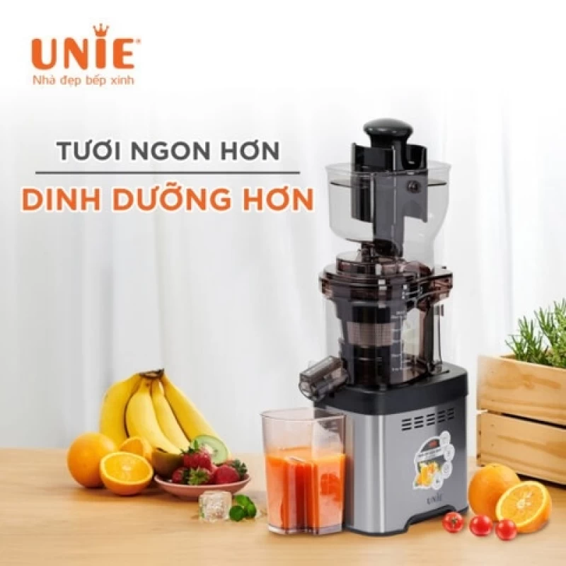 Máy ép chậm UNIE USJAC91S công suất 400W, ống tiếp nguyên liệu 82mm, vận hành êm ái (độ ồn <60dB) - Hình ảnh 5 UNIE