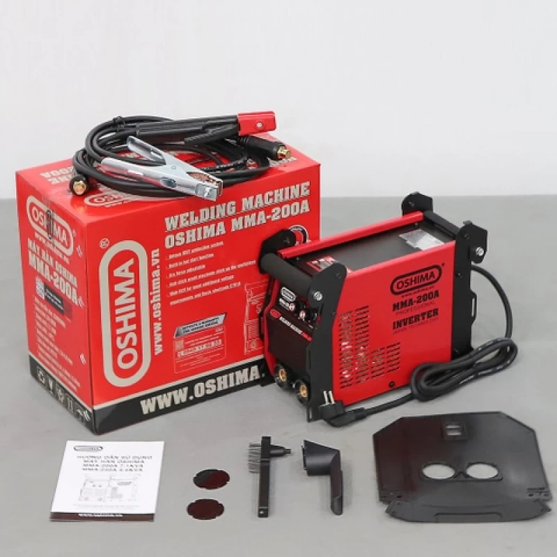 Máy hàn OSHIMA MMA-200A 7.1KVA Đỏ - Hình ảnh 15 OSHIMA