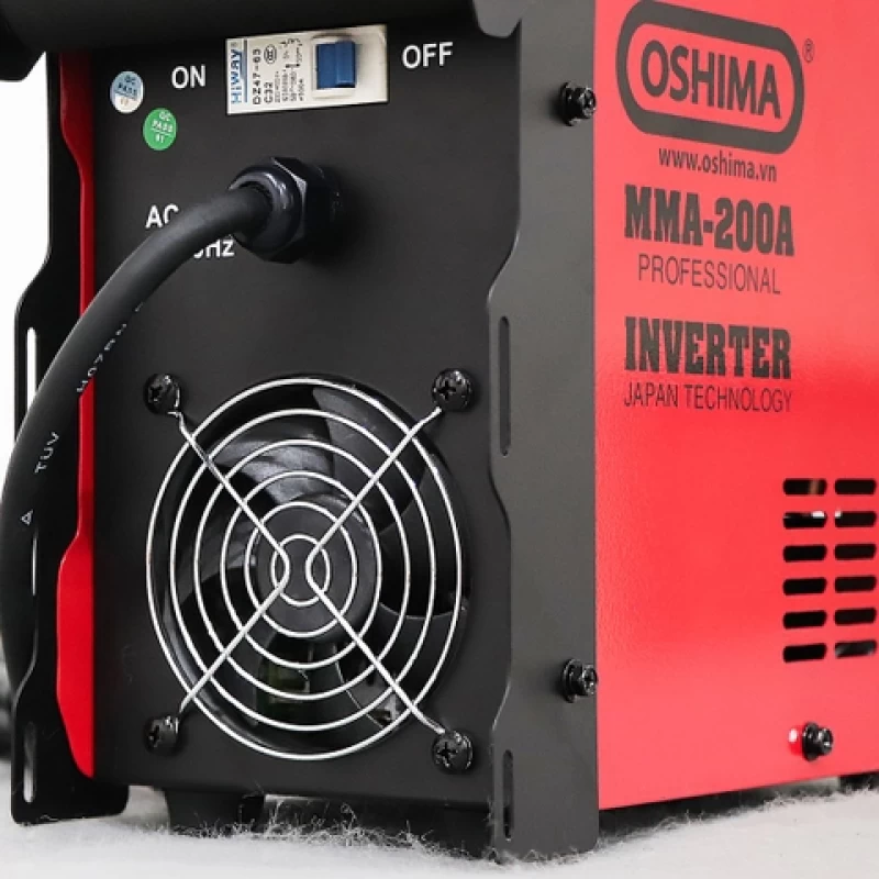 Máy hàn OSHIMA MMA-200A 7.1KVA Đỏ - Hình ảnh 1 OSHIMA