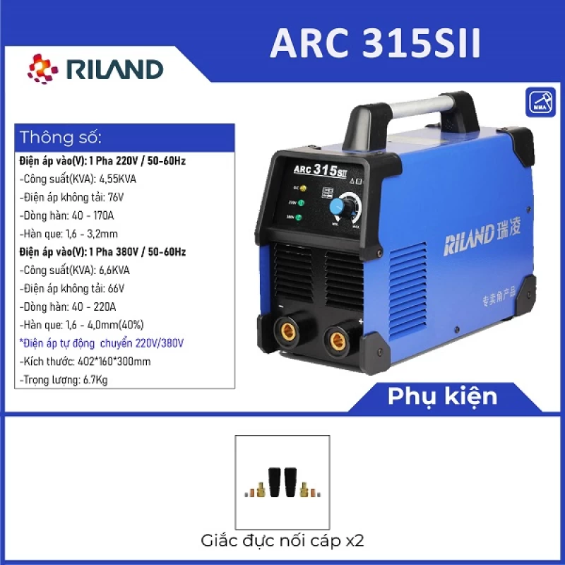 MÁY HÀN RILAND ARC 315SII - Hình ảnh 1 RILAND