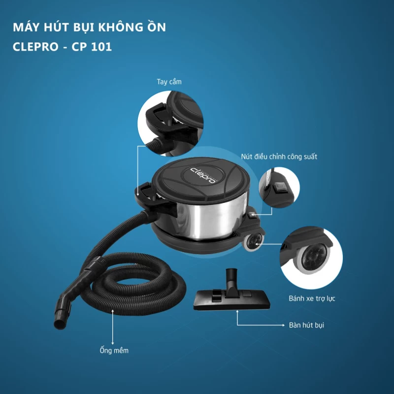 Máy hút bụi không ồn Clepro CP-101 - Hình ảnh 1 CLEPRO