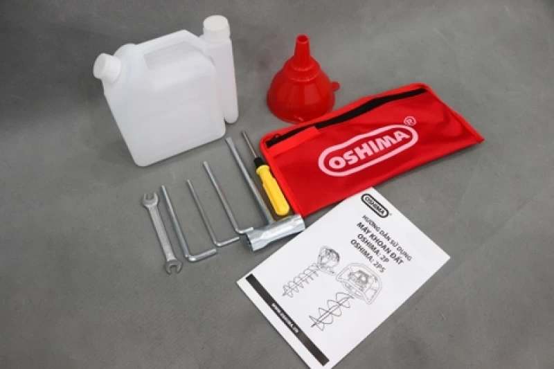 Máy khoan đất Oshima 2P 52cc Đỏ 2 thì (không mũi) - Hình ảnh 16 OSHIMA