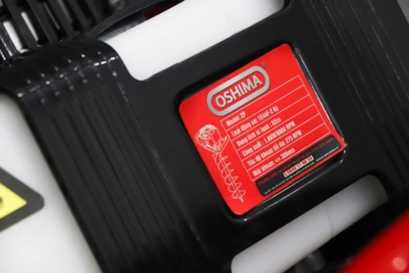 Máy khoan đất Oshima 2P 52cc Đỏ 2 thì (không mũi) - Hình ảnh 15 OSHIMA