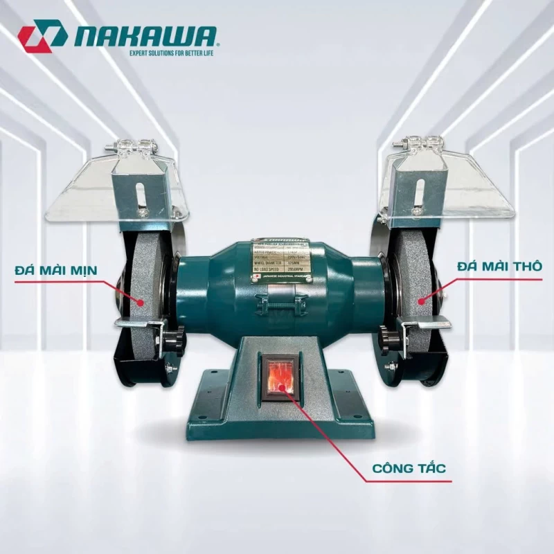 Máy Mài 2 Đá 1/4Hp Nakawa NK-MM180 - Hình ảnh 3 NAKAWA
