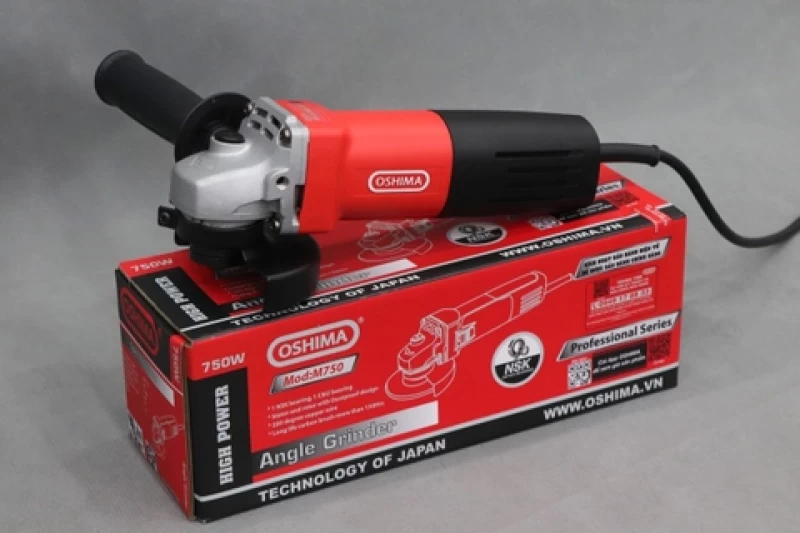 Máy mài góc Oshima M750 750W Đỏ Điện 1 pha - Hình ảnh 8 OSHIMA