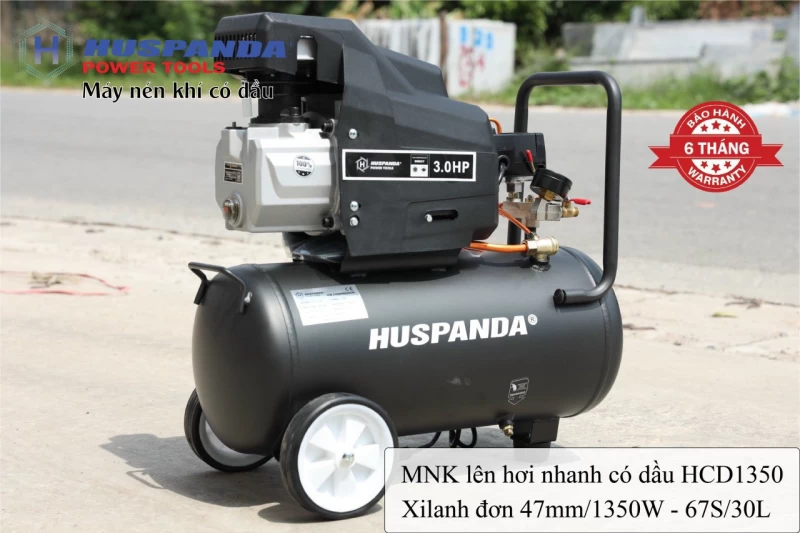 Máy Nén Khí Có Dầu 1350W 30L Huspanda HCD1350 - Hình ảnh 3 HUSPANDA