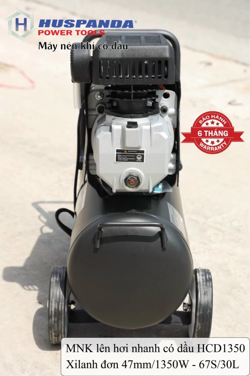 Máy Nén Khí Có Dầu 1350W 30L Huspanda HCD1350 - Hình ảnh 2 HUSPANDA
