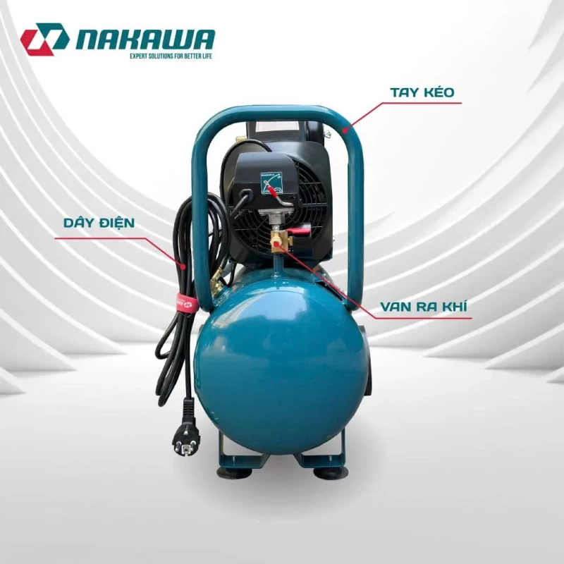 Máy Nén Khí đầu liền 2 tụ 1875W 30L NAKAWA NK-2T2530PRO - Hình ảnh 4 NAKAWA