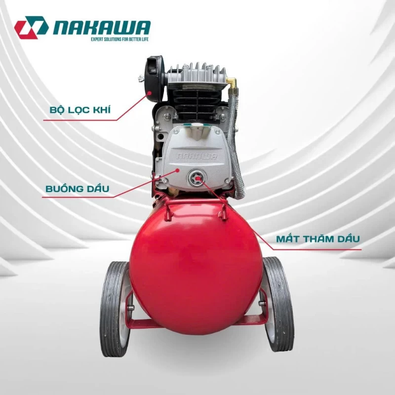 Máy Nén Khí đầu liền 2 tụ 2250W 35L NAKAWA NK-2T3035E - Hình ảnh 6 NAKAWA