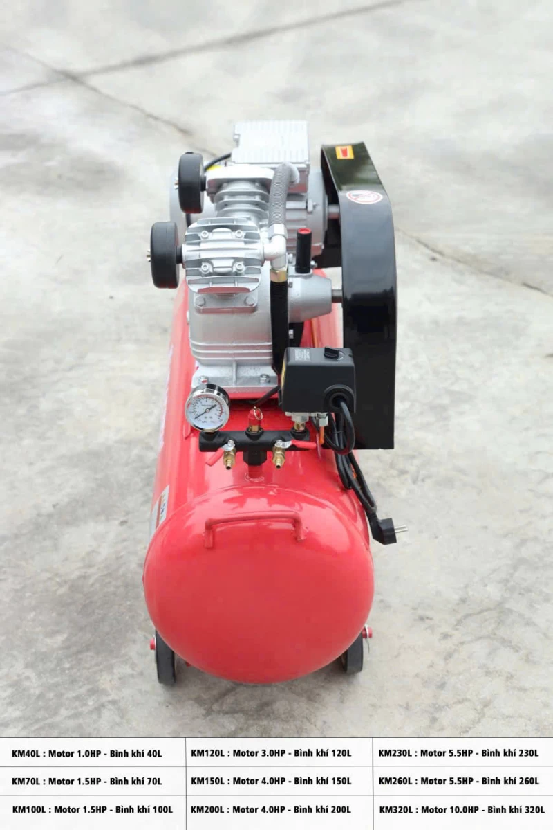 Máy Nén Khí Dây Đai 3Hp 120L Kamastsu KM120L - Hình ảnh 4 KAMASTSU