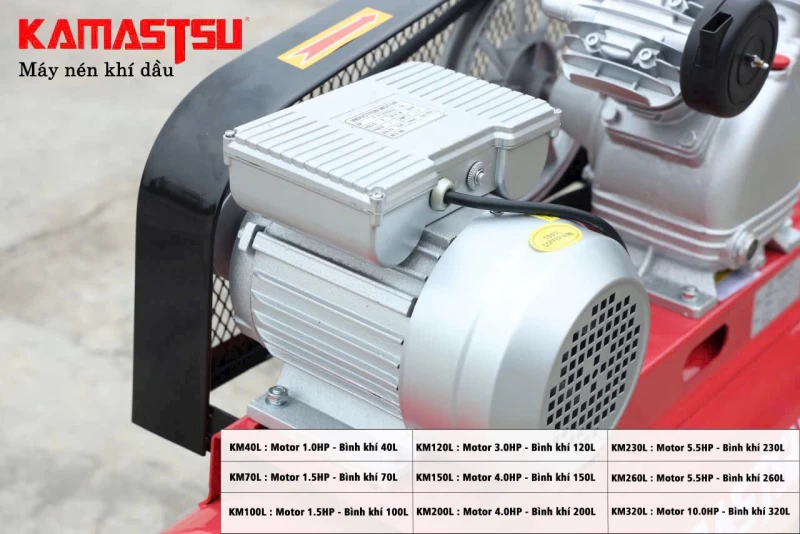 Máy Nén Khí Dây Đai 4Hp 150L Kamastsu KM150L - Hình ảnh 5 KAMASTSU