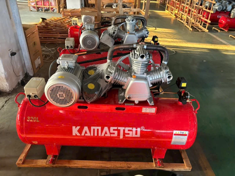 Máy Nén Khí Dây Đai 4Hp 200L Kamastsu KM200L - Hình ảnh 2 KAMASTSU